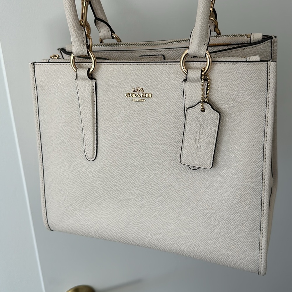 Coach Ivory Leather Handbag - Picture 2 of 16